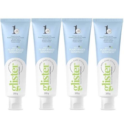 4 x Amway Glister Pasta Dentífrica Multiacción 200 g (151 ml) PASTA DENTAL