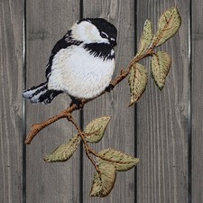 Chickadee Embroidered Patch   Iron On