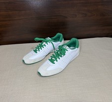Lonsdale Regents 13 Mens Leather Trainers Shoes White / Green Size UK 11 EU 46