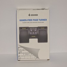 Donner Wireless Page Turner Pedal for Tablets Phone Foot Pedal Rechargeable Blk