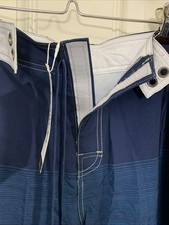 Men's Bathing Board Trunks Beach Shorts Holiday Hawaiian Striped Shorts Size 36