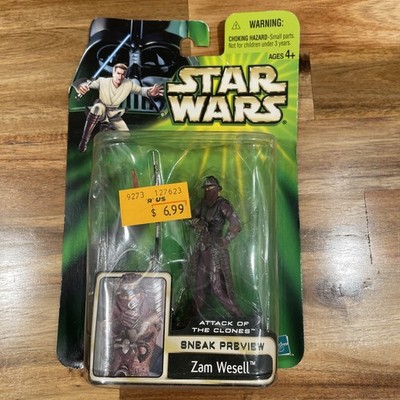 Hasbro Attack Of The Clones Sneek Preview Zam Wesell Droid Action Figure
