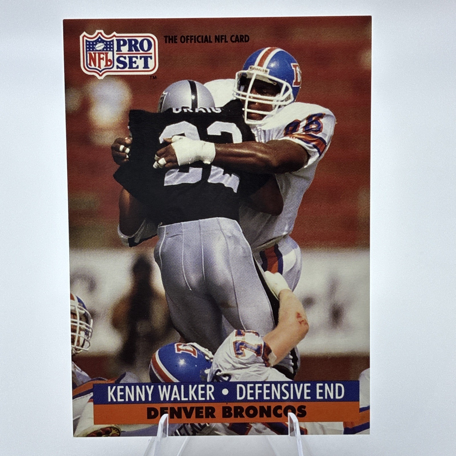 KENNY WALKER 1991 Pro Set Football Rookie #822 Denver Broncos