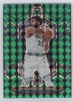 2023-24 Panini Mosaic Teal Mosaic Prizm 4/75 Karl-Anthony Towns #78 02v3