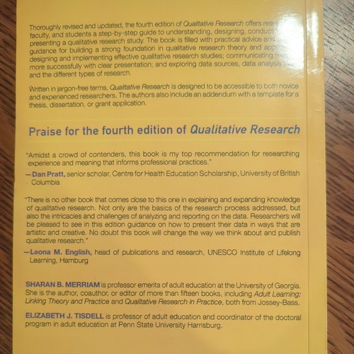 Qualitative Research : A Guide to Design and Implementation by Sharan B ...