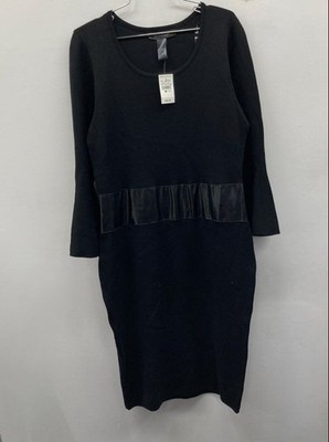 Ashley Stewart Women's Black Sweater Dress Faux Leather Waist Band Sz 14/16 NWT | eBay Ashley Stewart Women's Black Sweater Dress Faux Leather Waist Band Sz 14/16 NWT | eBay
