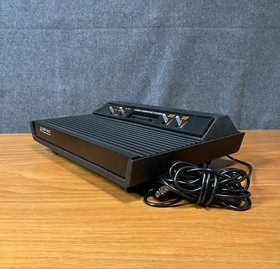 Atari 2600 Lot - Console 2 Joysticks 2 Dials Cables And 39 Game Cartridges