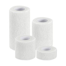 1"/2"/3"/4" 4 Pcs 5 Yard Self Adhesive Bandage Wrap Self Tape White