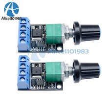 2PCS PWM 10A Speed Regulation Controller LED Dimming High Linearity Band Switch 
