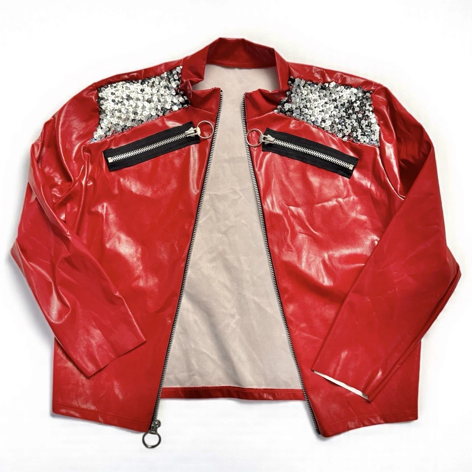 MICHAEL JACKSON BEAT IT красный куртка мальчиков костюм для Хэллоуина детей большой? - Изображение 4 из 4