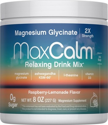 Max Calm Relaxing Drink Mix | Raspberry-Lemonade Flavor | 8 Ounce (Pack of 1) 