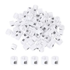 100 x Clothes Hanger Marker Colored Hanger Sizer Number 46 White