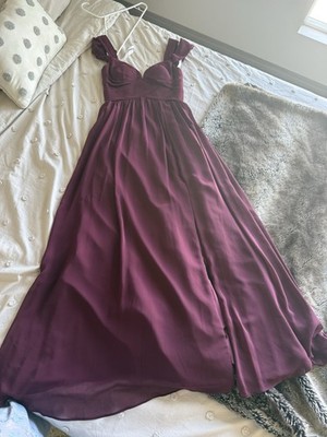 1920 bridesmaid dresses Lace and Chiffon Burgundy Bridesmaid Dresses,Long Simple Prom Dresses   SheerGirl
