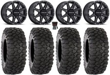 Raceline Hostage 14 Black Wheels 30 Xc450 Tires Polaris Sportsman