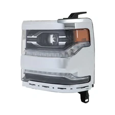Labwork Left Headlight For Silverado 1500 2016-2018 LED Frame Chrome Housing