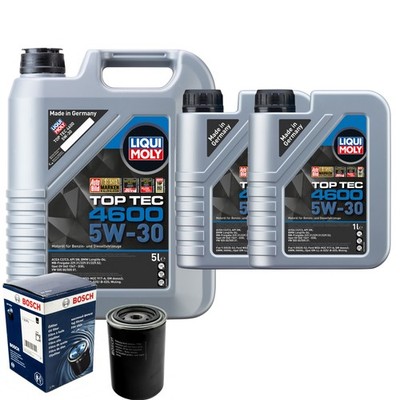 Motoröl 5W30 LIQUI MOLY Top Tec 4600 7L+BOSCH Ölfilter