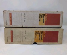 Lot Of 2 Kodak Carousel Transvue 140 Projector Slide Tray Original W/ Box, Full