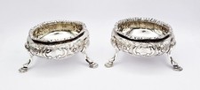 SUGHERO PROVINCIALE IRLANDESE ARGENTO STERLING SALINE CANTINE c1780 HILLERY O HMPHREYS