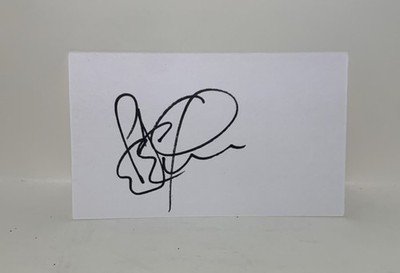 Pete Agnew Autographed Index Card Signed Nazareth Bassist JSA/PSA/BAS Guaranteed