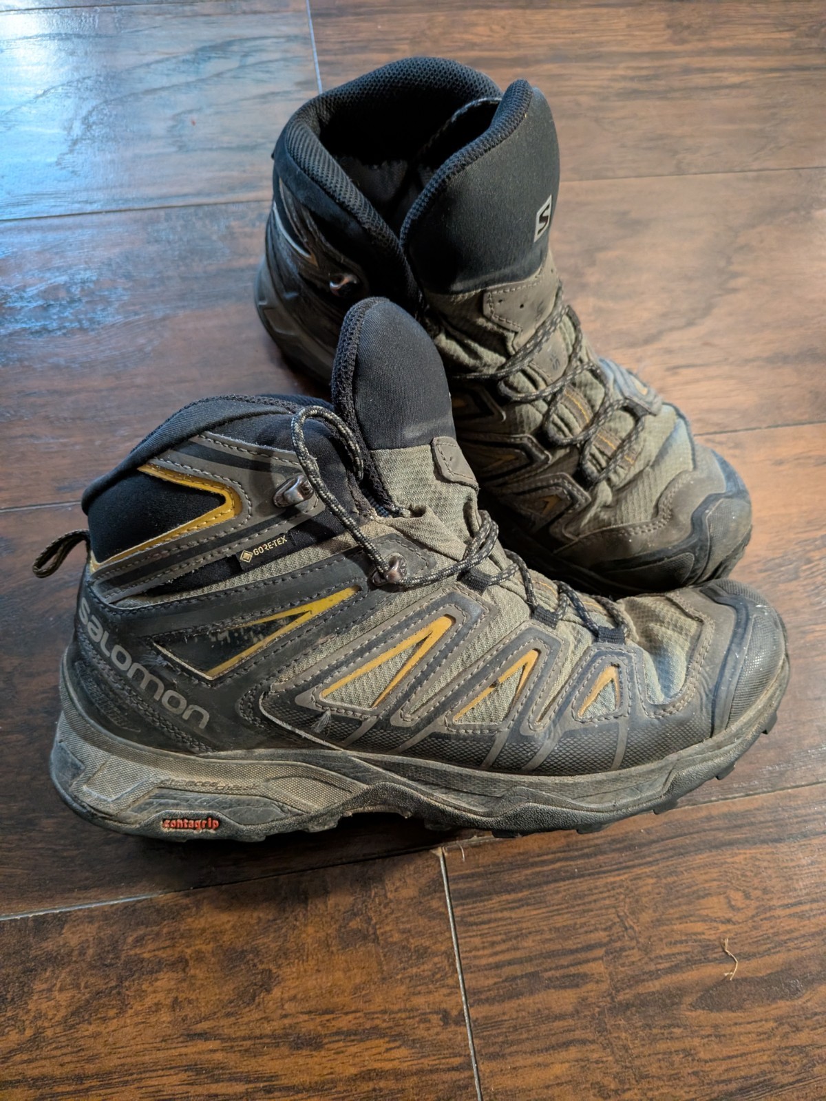 Scarpe da trekking Salomon uomo X Ultra Pioneer Mid nere impermeabili escursionismo taglia 9 5