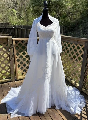 Full-Length Queen Ann Wedding Dresses for sale | eBay