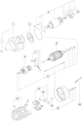 MAHLE MS 348 Starter