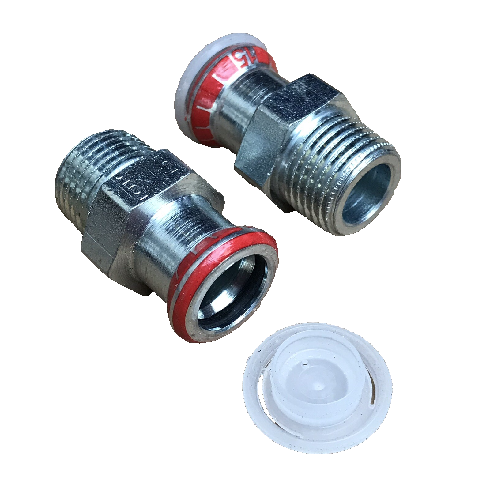Mapress 21703 Geberit 15mm Pressfit x 1/2” Male Thread - 15/R1/2 Carbon Steel x2