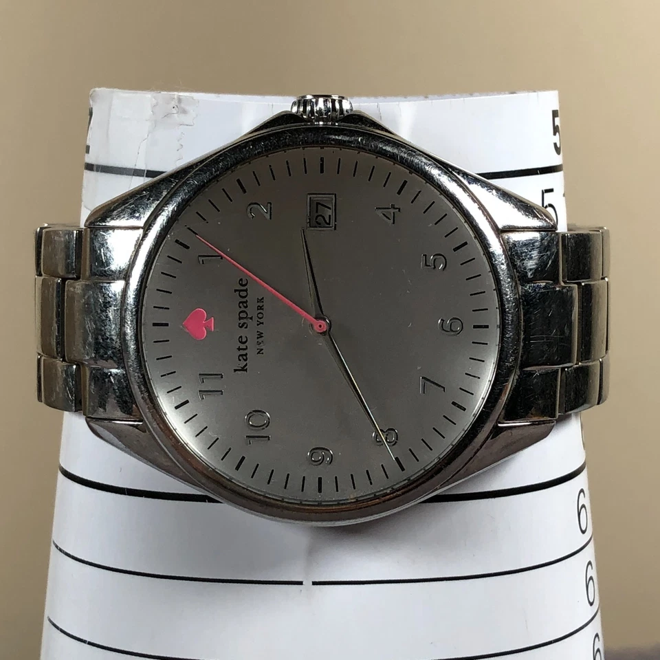 Kate Spade New York Women Seaport 0029 Silver Tone Quartz 37mm Watch 5 3/4" - Image 2 of 4