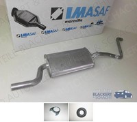 Imasaf ESD Auspuff Endtopf+Anbauteile für VW Polo 86C+Coupe+Kasten 1.0+1.3+1.4 D