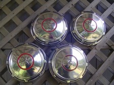 Vintage Plymouth Dodge Chrysler Police Dogdish Hubcaps Wheel Cover Charger Mopar