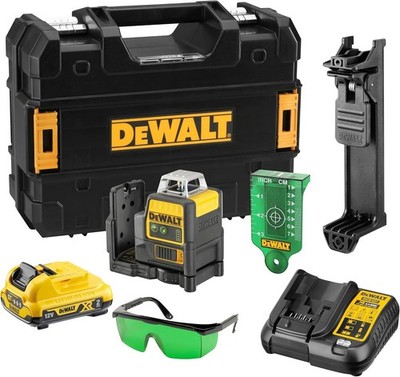DeWALT DCE0811D1G Multilinienlaser Kreuzlinienlaser Grün V/H 10.8V 2Ah Koffer