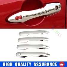Chrome Steel Exterior Side Smart Door Handle Cover For Toyota Corolla 2019-2023