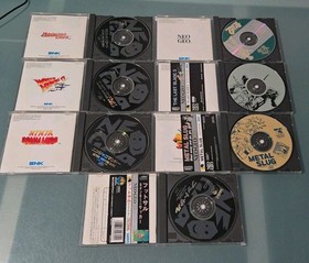 7 RARE NEO GEO CD GAMES INCLUDING Metal Slug 1 + 2 English, World Heroes Perfect