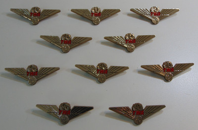 TWA Trans World Airlines Vintage Jr. Flight Wing Pins Lot of 10