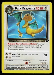 Dark Dragonite 22/82 Team Rocket Non-Holo Rare