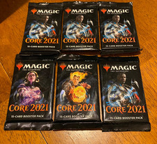 MTG Magic the Gathering Lot of 6 Core 2021 15-Card Booster Packs NEW