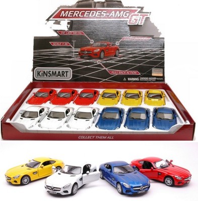 1 PEZZO Kinsmart MERCEDES AMG GT cm 12 COL.ASS.1:36