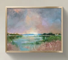 Original Impressionist Painting on 14 in x11 in Canvas - Signed by the Artist