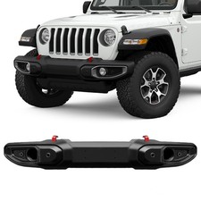 Front Bumper Fits 18-23 Jeep Wrangler 20-23 Gladiator W Sensor Fog Light Holes