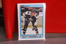 1989-90 Scott Pearson Toronto Maple Leafs Hockey Card #356
