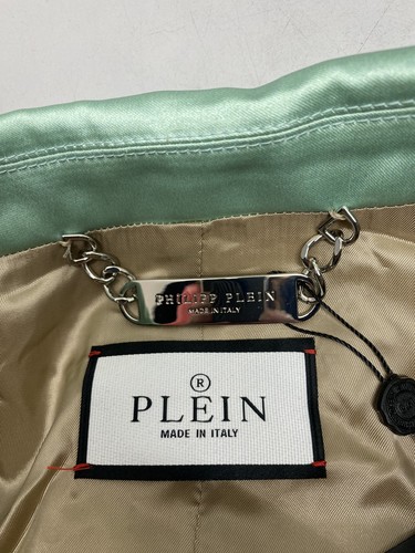 Philipp Plein Mens Satin Coster Supercar Racing Club Jacket Size L/IT 50 Green - Picture 14 of 15