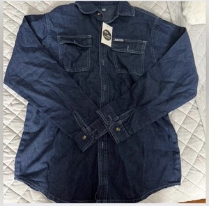 BNWT denim button down shirt women