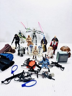 Star Wars Saga Legacy Action Figure Collectibles Lot Of 13 With Weapons