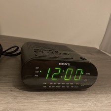 Sony Dream Machine ICF-C218 AM FM Digital Alarm Clock Radio - Black Tested Works