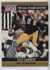 1990 Pro Set Hall of Fame Selection Jack Lambert (Birthdate 7/2/52) #27 HOF 6m7