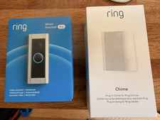 Ring Wired Doorbell Pro Video Camera Hardwired Wi-Fi Alexa Satin Nickel Chime