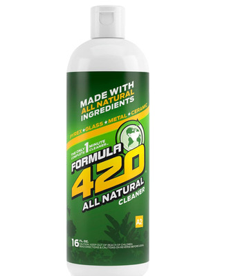 ALL NATURAL Formula 420 Pipe Cleaner - Cleans - Glass, Pyrex, Metal, Ceramic 16