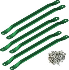 WS 4564 Metal Monkey Bars with Six 21.5" Metal Rungs with Hardware, Green