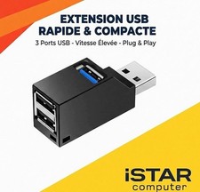 Hub USB 3.0 3 Ports Adaptateur Multi Port Haute Vitesse PC MacBook PS4 Xbox