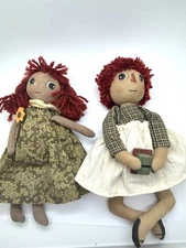 Set 2 Red Hair Pearson’s Primitive Dolls